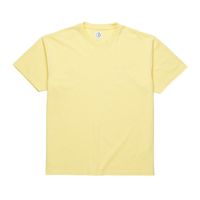 POLAR SKATE CO. T-SHIRT HAPPY SAD GARMENT DYED TEE (LIGHT YELLOW)