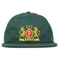 Pizza Skateboards Crest 6 Panel Hat (Green)