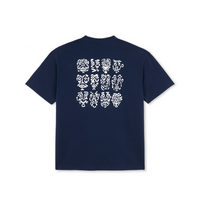 Polar Skate Co. 12 Faces Tee (Dark Blue)