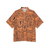 Polar Skate Co. Exist Bowling Shirt (Orange)