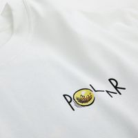 Polar Skate Co. Long Sleeve T-Shirt. Dragon's Nest Fill Logo Longsleeve (White)