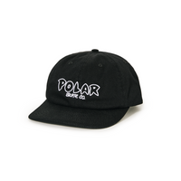 Polar Skate Co. Outline Logo Michael Cap (Black)