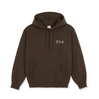 Polar Skate Co. Stroke Logo Dave Hoodie (Chocolate)