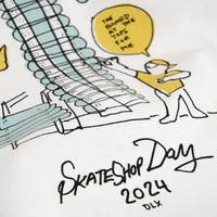 SH Store x Gonz Skateshop Day Deck Wall T-shirt (White)