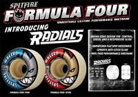 SPITFIRE FORMULA FOUR DAAN SIDESHOW RADIAL SLIMS WHEELS 99DU 52 MM