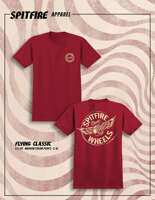 Spitfire Wheels Flying Classic Tee (Maroon)