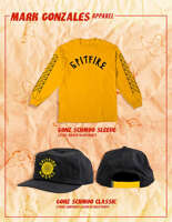 Spitfire x Gonz Shmoo Classic 5 Panel Snapback (Black/Yellow)