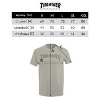 THRASHER TWO TONE SKATE MAG LOGO T-SHIRT (BLACK)