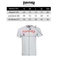 Thrasher Skate Mag Logo Tee (Grey/Red)