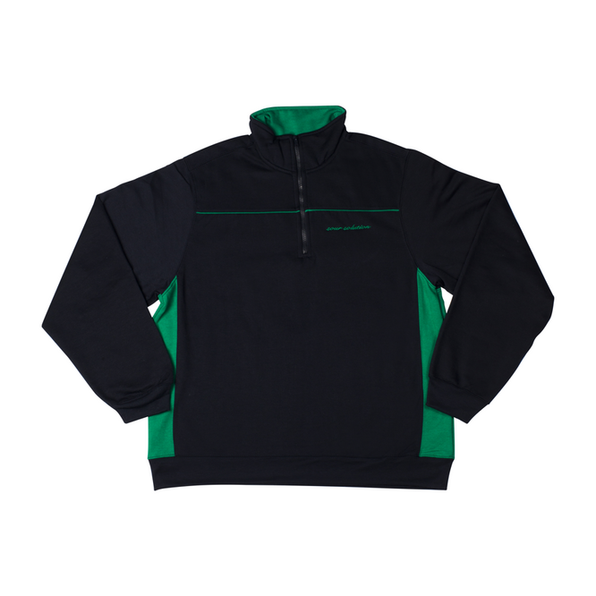 Sour Solution You Got Mail 1/4 Zip Sweatshirt (Navy / Green)