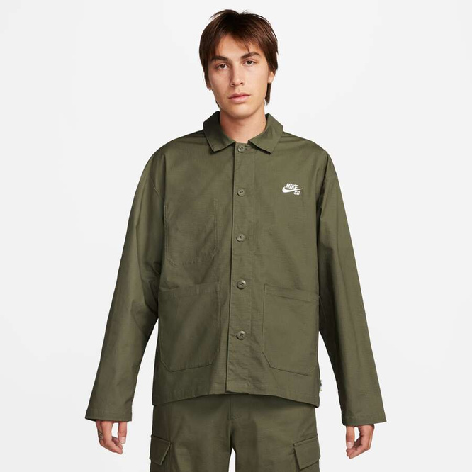 Nike SB Federation Agnostic Skate Chore Jacket (Medium Olive / White)