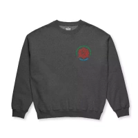 The National Skateboard Co. x Gray Area Crewneck (Dark Grey)