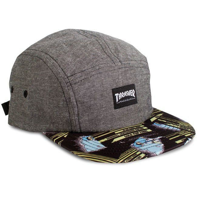 Czapka Thrasher 5 Panel First Cover Grey