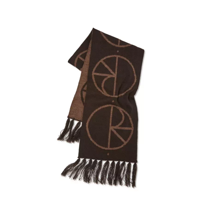 Szalik Polar Skate Co. Stroke Logo Scarf (Brown)
