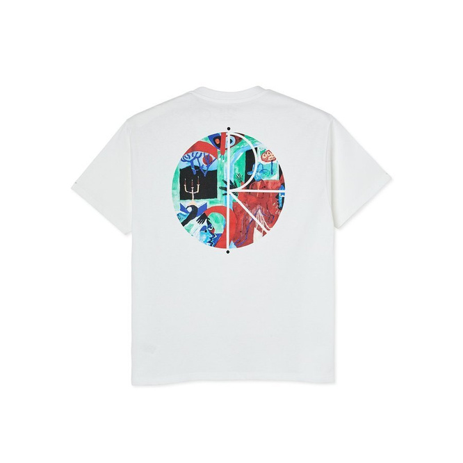 Polar Skate Co. T-Shirt Moth House Fill Logo Tee (White)