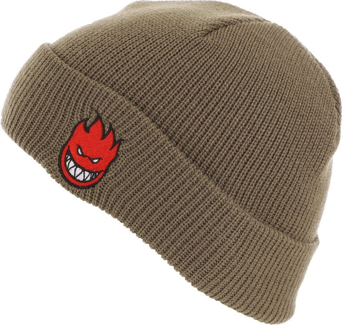 Spitfire Bighead Fill Beanie (Khaki/Red)