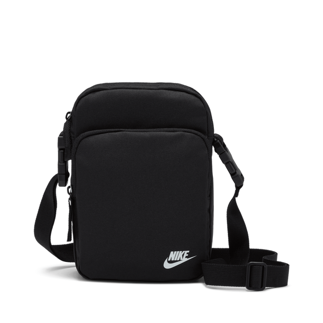Nike Heritage Crossbody Bag (Black / Black / White)