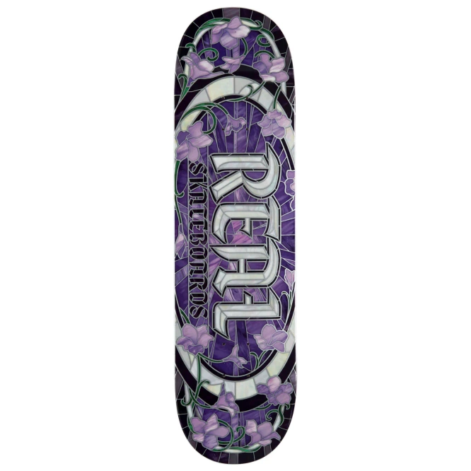 Real Skateboards Cathedral Oval (Purple) 8.25" x 32"