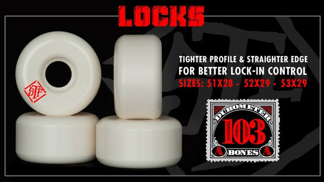 Bones Wheels Pro STF Zaprazny Giraffe V2 LOCK 53 mm wheels