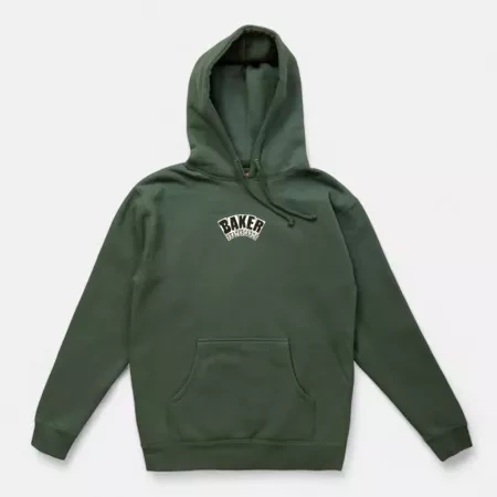 Baker Skateboards Arch Logo Hoodie (Army Green)