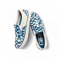 Vans x Krooked by Natas for Ray Skate Slip-On (Blue)