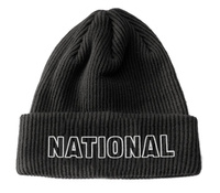Czapka zimowa The National Skateboard Co. Classic Text Organic Beanie (Black)