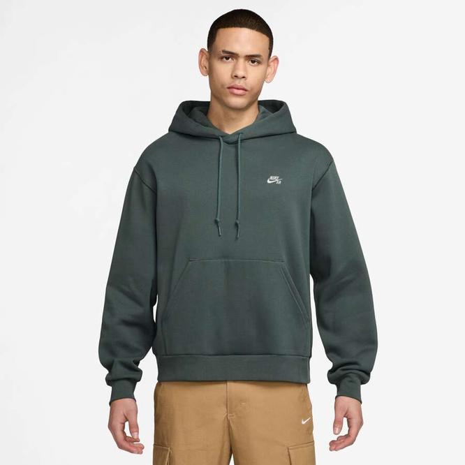 Nike SB Essential Skate Logo Hoodie (Vintage Green / White)