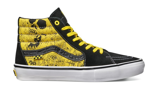 Vans Skate x Spongebob Sk8-Hi (Black / Yellow / White)