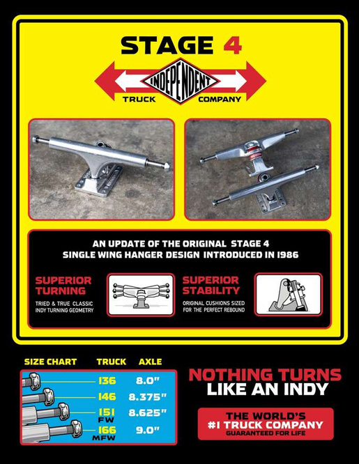 Independent Truck Co. Trucks Stage 4 Polished Silver Standard 151