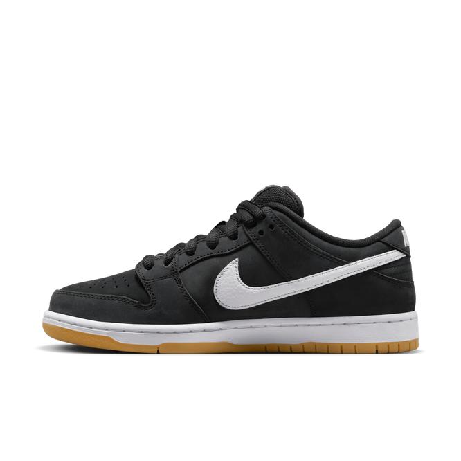 Nike SB Dunk Low Pro ISO (Black / White / Gum Light Brown)