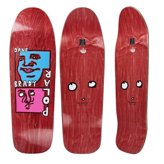 DECK POLAR SKATE CO. DANE BRADY - SELF PORTRAIT (DANE 1 SPECIAL SHAPE)