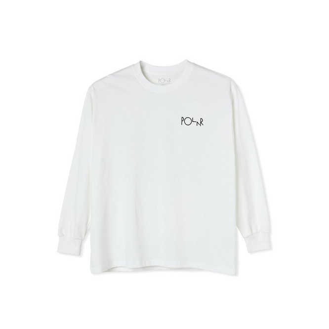 Longsleeve Polar Skate Co. Moth House Fill Logo (White)