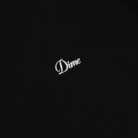 Dime Cursive Small Logo Hoodie (Black)