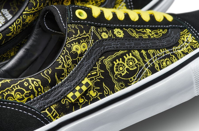 Vans Skate x Spongebob Old Skool (Black / Yellow / White)