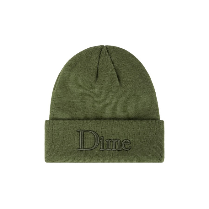 Dime Classic 3D Beanie (Olive Green)