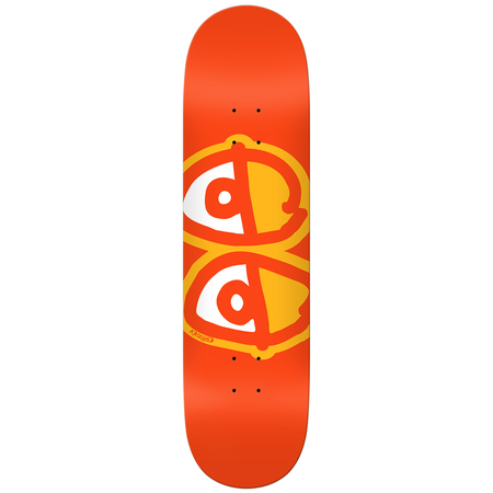 Krooked Skateboarding Eyes (Orange) 8.25" x 32"