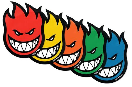 Spitfire Wheels Fireball Bighead Sticker (Mini)