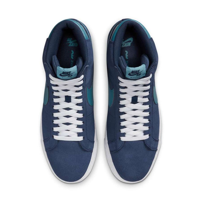 Nike SB Zoom Blazer Mid (Midnight Navy / Noise Aqua / Midnight Navy)