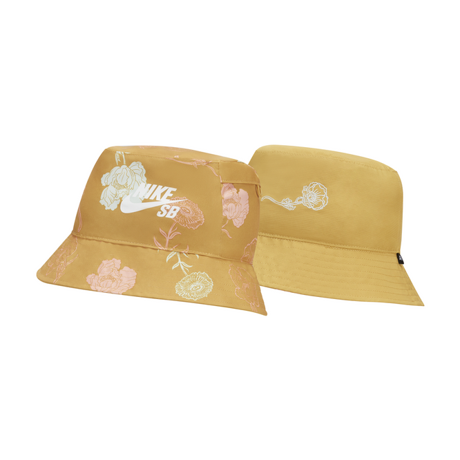 Nike SB Reversible Skate Bucket Hat (Sanded Gold/White)