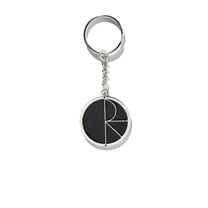 Polar Skate Co. Fill Logo Key Chain (Silver / Black)