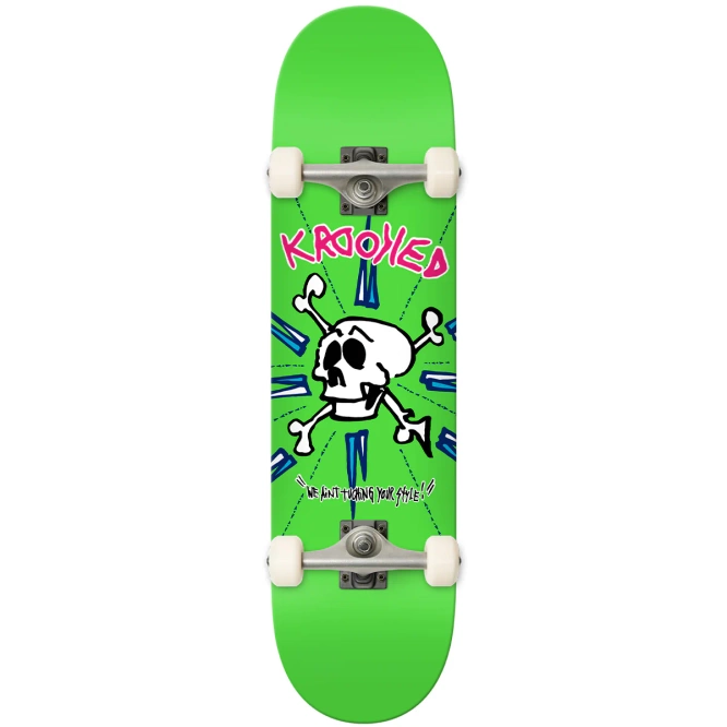 Krooked Style (Green) 7.5" Complete Skateboard