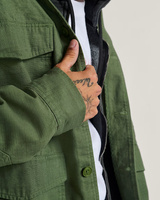 Vans Skate Military Overshirt by Atiba Jefferson (Pine Forest Green)