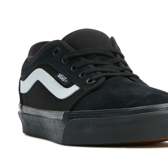 Vans Chukka Low Sidestripe (Black / Black / White)