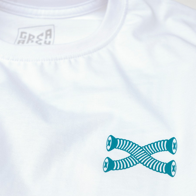 Gray Area Logo Tee (White)