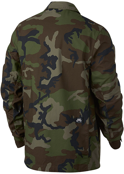 Nike SB Flex Camo Jacket (Medium Olive/Black)