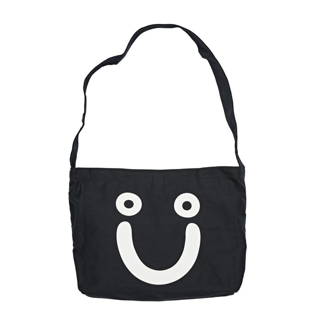 TORBA POLAR SKATE CO. HAPPY SAD TOTE BAG (BLACK)