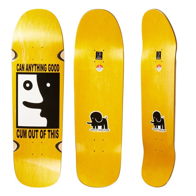 Polar Skate Co. board Team Model Leave My Trunk Alone (WHEEL WELLS) (1991 Special Shape)