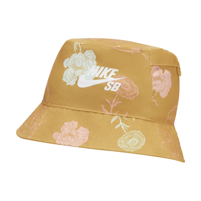 Nike SB Reversible Skate Bucket Hat (Sanded Gold/White)