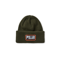Polar Skate Co. Winter Hat Earthquake Merino Beanie (Army Green)