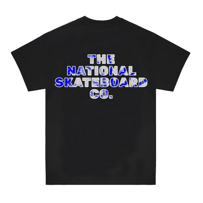 Koszulka The National Skateboard Co. Classic Text Short Sleeve Tee (Black)